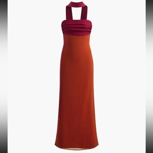 NWT Commense Elegant Pleated Panel Strapless Dress
